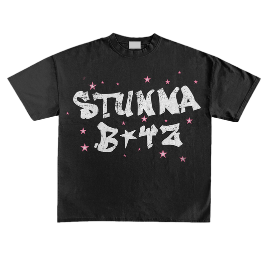 Black Cropped STUNNA BOYZ Tee