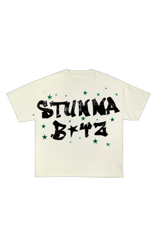 White Cropped STUNNA BOYZ Tee